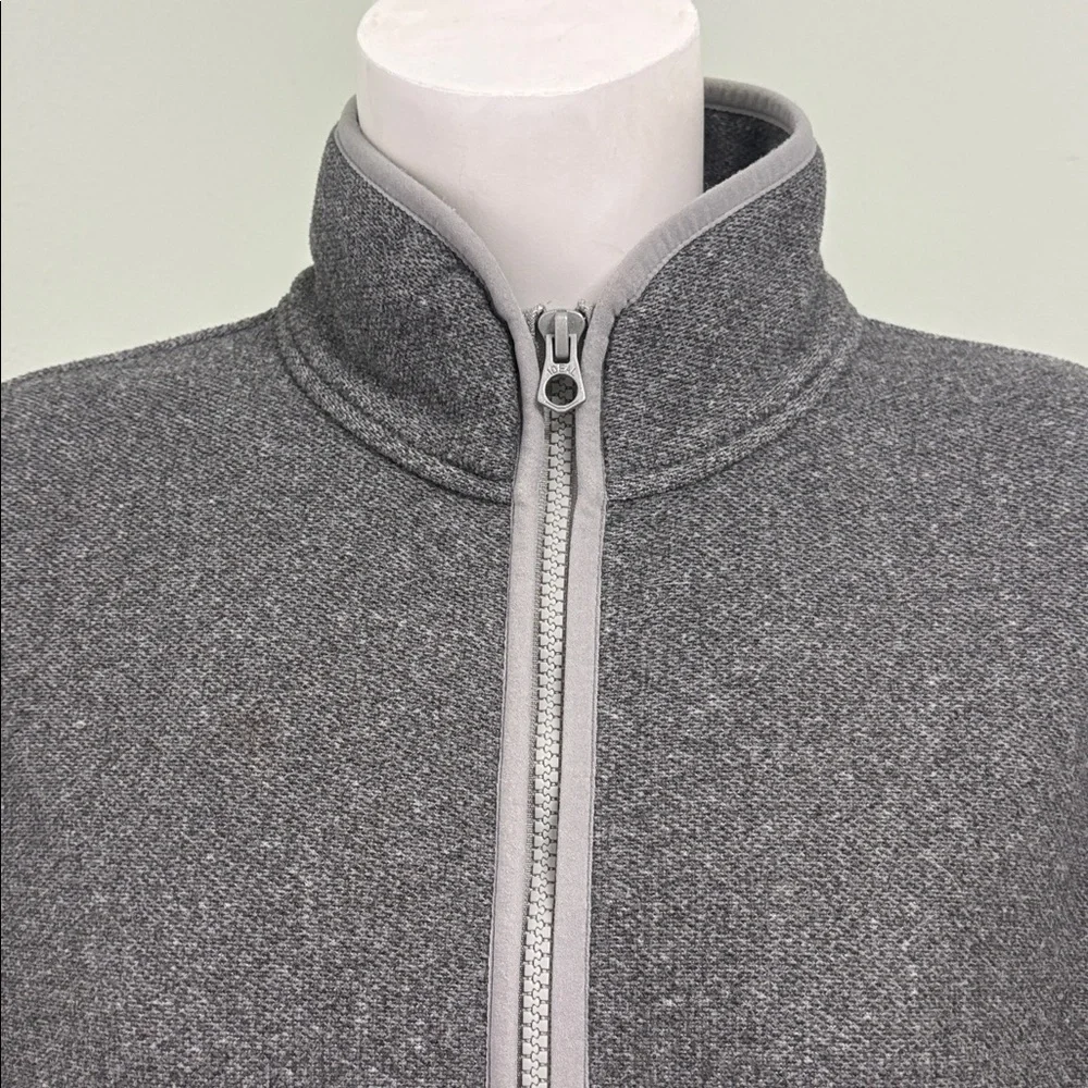 J. Crew Half-Zip Pullover Marled Gray Polartec® Sweater Fleece Medium